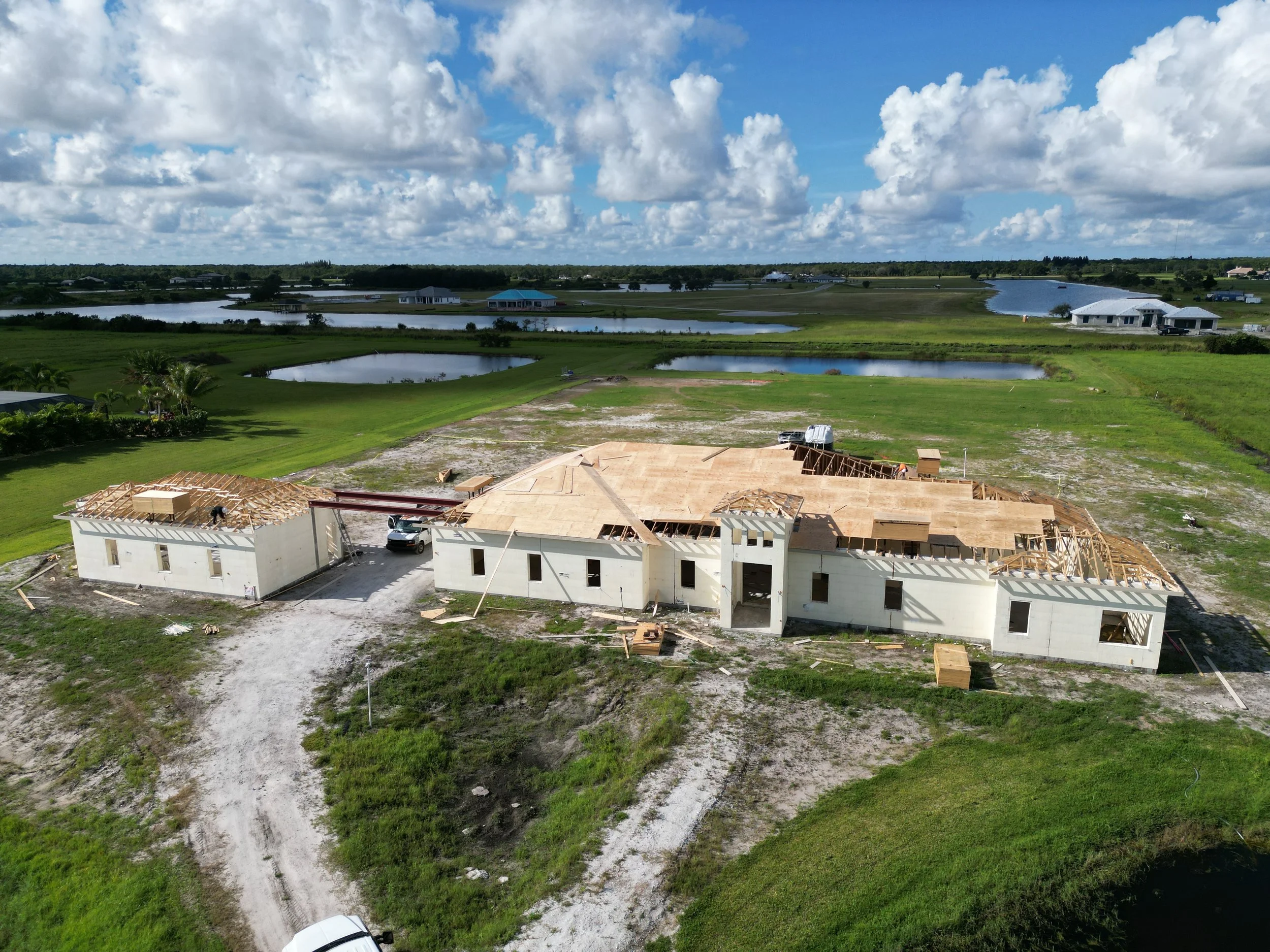 Roofing project in progress by Stormproof Roofing, Inc